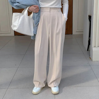 The N Pintuck Wide Slacks