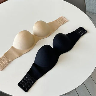 Off-shoulder hook bra
