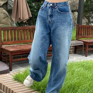 Vintage Washed Denim Jeans