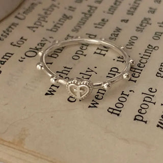 Heart Cross Ball Design Ring