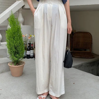 Happening Wrinkle Pintuck Wide Slacks