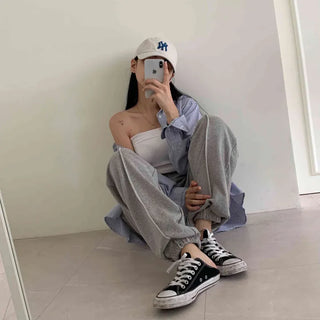 [Unisex] Sturdy Raw Stitch Loose Fit Colored Jogger Pants (5 colors)