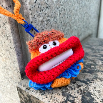 Ugly Red Doll Knit AirPods Case