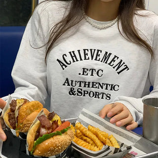 Sporty Lettering Sweatshirt