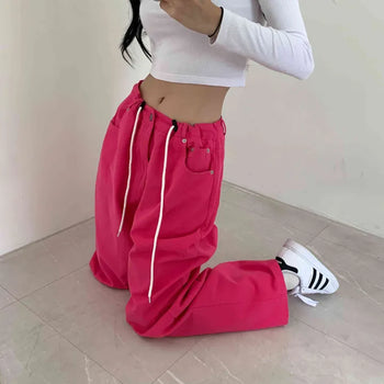 [Color Master] Color Oversized String Maxi Wide Pants (3 colors)