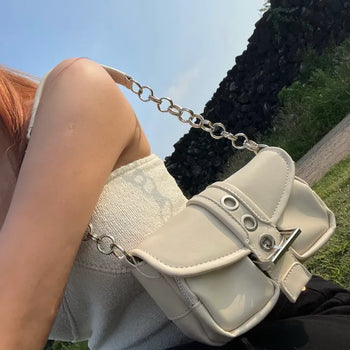 Chain Belt Shoulder Bag (2 colors)