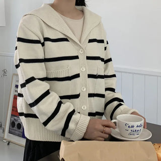 Sailor striped cardigan
