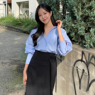 Vernis Loose Fit Cotton Shirt