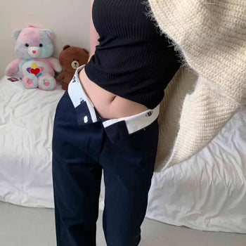 [Low Waist] Jenny Hip Maxi Long Wide Pants (2 colors)