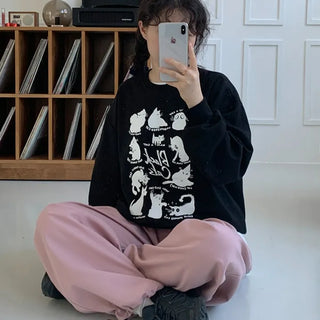 [UNISEX] Black Cat Sweatshirt