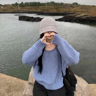 [Celebrity Fit!] Alpaca Face-Slimming Knit Bucket Hat (3 colors)