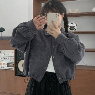 Mamori Crop Corduroy Jacket
