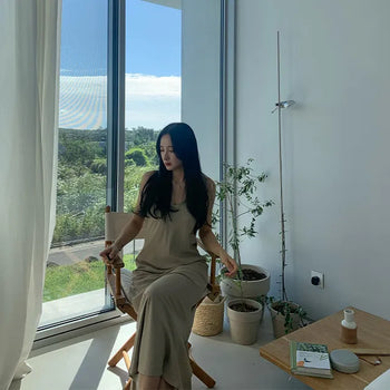 Elle Long Maxi Slip Dress