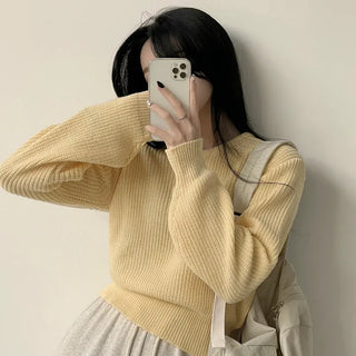 Avant-garde Fit, Daily Hazzi Round Long Sleeve Knit