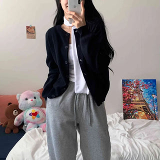 [Avant-garde Fit/13 Colors] Cozy Daily Round Knit Cardigan