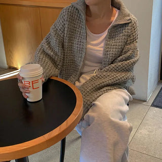 BS Mohair Knit Zip-up