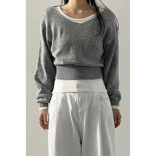 Pring V Crop Knit