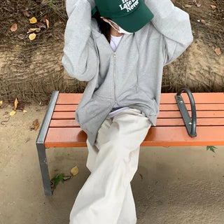 Two-way Zip-up Hoodie