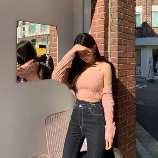Asymmetrical Stretch Long Bootcut Pants