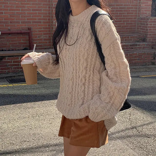 Poi Loose Cable Knit