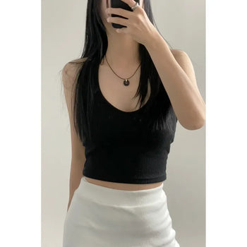 Black donut necklace