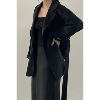 Cozy Handmade Wool Half Coat