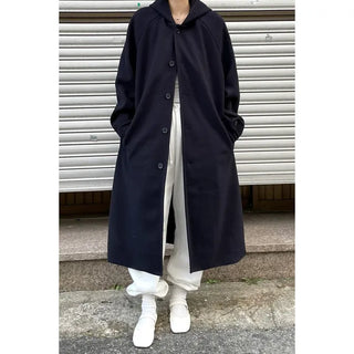Long Wool Hooded Coat