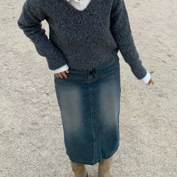 Boucle Collar Knit