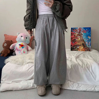 [Oversized/Unisex] Candy Double-Pleat Balloon Elastic Waist Wide Jogger Pants (4 colors)