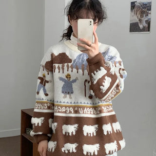 [UNISEX] Cheat Round Knit