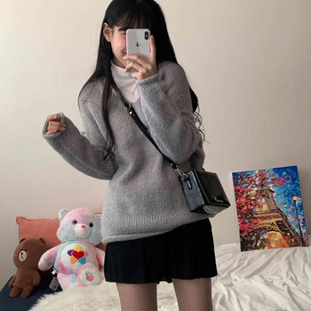 [Delicate Fit] Soft Cheese V-Neck Knit (6 colors)