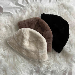 [Face-slimming/No shedding] New Mink Winter Daily Bucket Hat (2 colors)