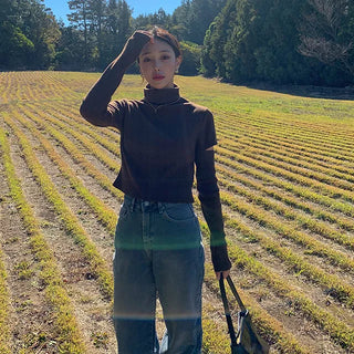 Warmer Cut Ribbed Turtleneck