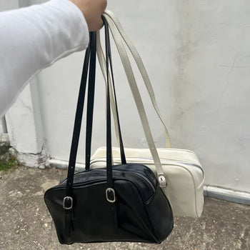 Long square shoulder bag (2 colors)