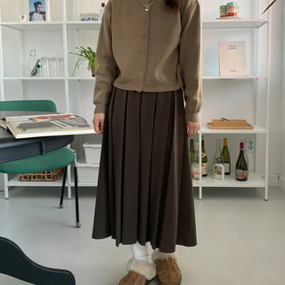 Mocha Round Cardigan