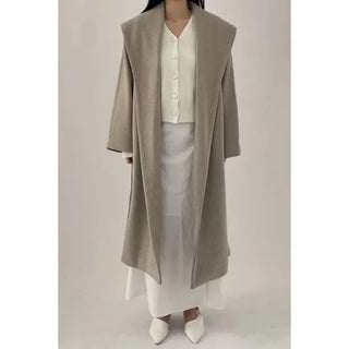 Lorient shawl collar long coat