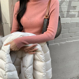 Maining Basic Turtleneck T-shirt