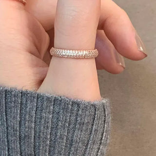 Rose Gold Round 3mm Cubic Zirconia Ring