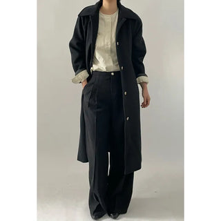 Carol Button Long Coat