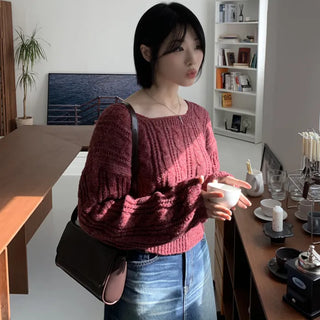 Cable knit square knit