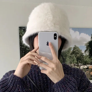 Deep Angora Bucket Hat