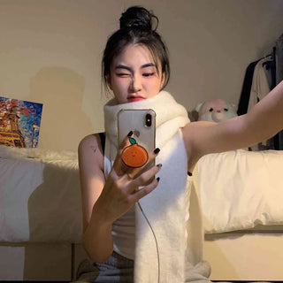 [Unisex/Super Warm] Soft Reggae Plain Scarf (1 color)