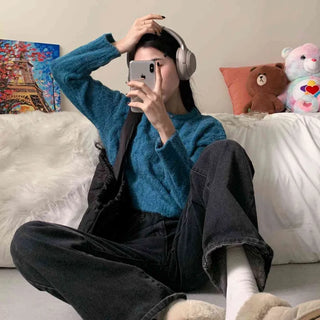 [Is the color real?] Cozy Alpaca Cable Knit Round Crop Knit (7 colors)