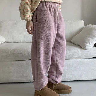 Poodle fluffy fleece pants