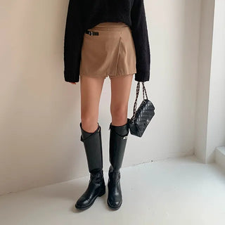 Belted modern wrap pants