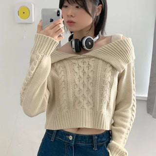 cape sleeveless off-knit