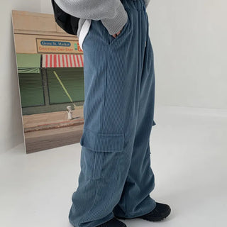 [UNISEX] Corduroy Under Cargo Pants