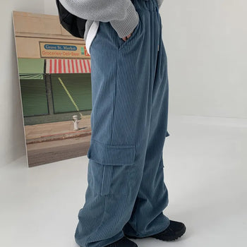 [UNISEX] Corduroy Under Cargo Pants