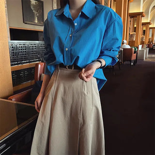 Mev Loose Fit Cotton Shirt