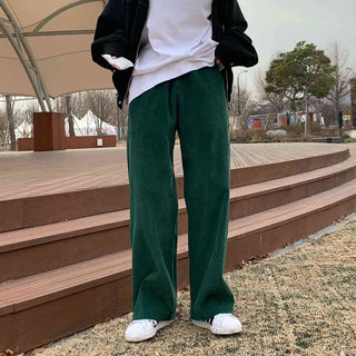 [Guaranteed Fit/Soft] Warm Corduroy Wide Elastic Waist Long Pants (6 colors)